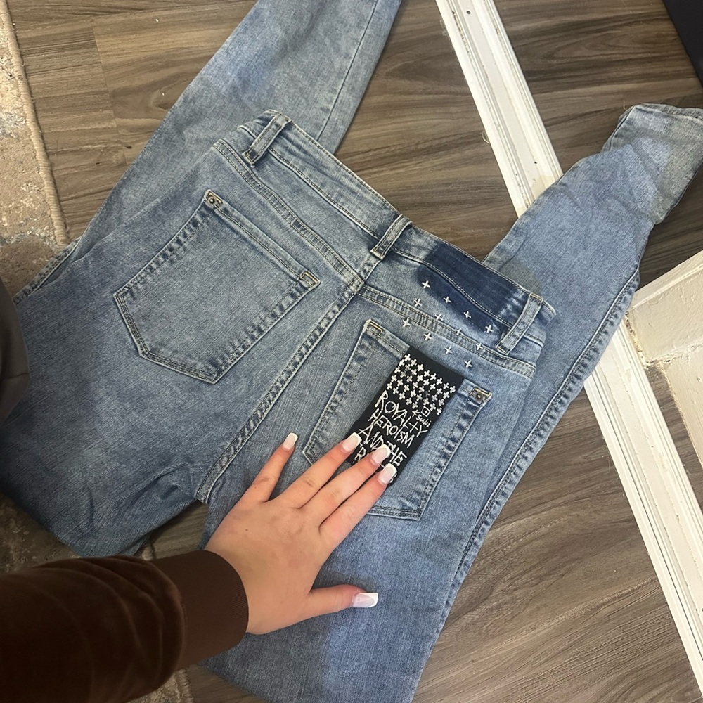 Ksubi Light Blue Straight Leg Jeans